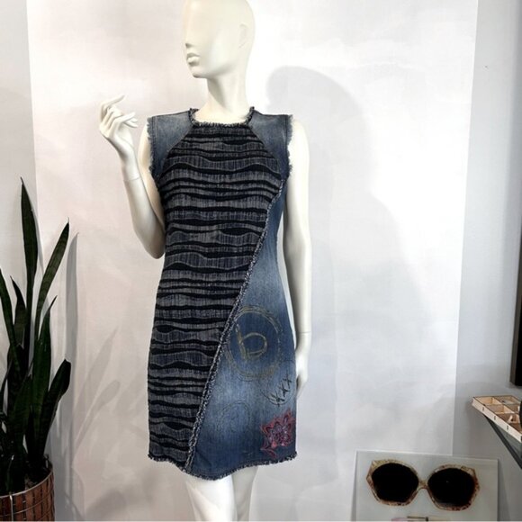 Desigual Cherize Stylized Denim Mini Dress - Picture 5 of 15